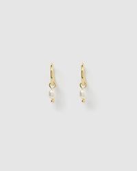 Cordelia Pearl Earrings - Gold