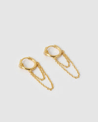 Kenzie Chain Earrings - Gold