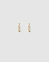 Tabitha Gold Huggie Earrings